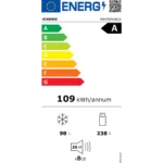 Hisense RB440N4ACA - Frigorifico Combi Nofrost A Alto 201.7 Cm Ancho 59.5 Cm Inox – Image 3