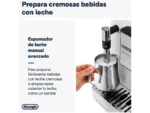 Cafetera superautomática - De'Longhi Rivelia EXAM440.35.W, 1450 W, 19 bar, Molinillo integrado, Espumador leche, Táctil, 4 perfiles, 8 recetas, Blanco - Imagen 6