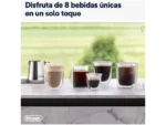 Cafetera superautomática - De'Longhi Rivelia EXAM440.35.W, 1450 W, 19 bar, Molinillo integrado, Espumador leche, Táctil, 4 perfiles, 8 recetas, Blanco - Imagen 5