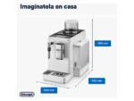 Cafetera superautomática - De'Longhi Rivelia EXAM440.35.W, 1450 W, 19 bar, Molinillo integrado, Espumador leche, Táctil, 4 perfiles, 8 recetas, Blanco - Imagen 3