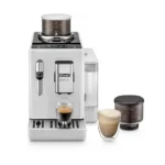 Cafetera superautomática - De'Longhi Rivelia EXAM440.35.W, 1450 W, 19 bar, Molinillo integrado, Espumador leche, Táctil, 4 perfiles, 8 recetas, Blanco